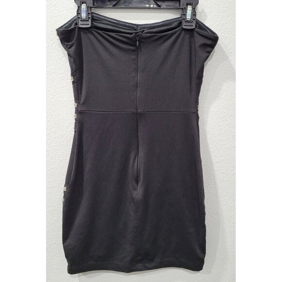 XXI by Forever 21 Black Studded Bodycon Sleeveless Mini Dress Size SP - Picture 6 of 11